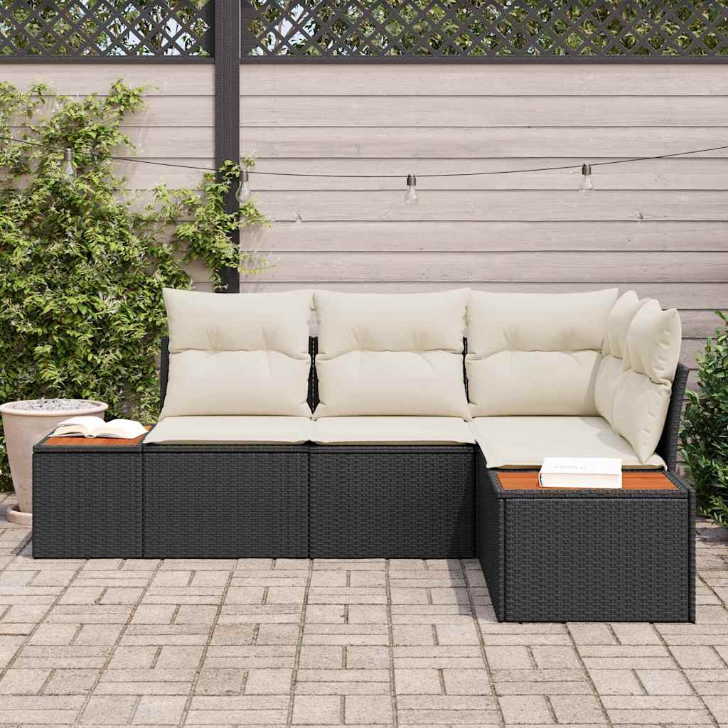 vidaXL Ensemble de canapé de jardin 4 pc 4-Nombre de places