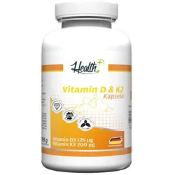Health+ - Vitamin D3 & K2 - 90 Kapseln