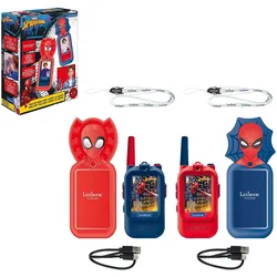 Lexibook - Spider-Man Rechargeable Video Walkie-Talkie with colored screen (TWV15SP), Walkie Talkie, Blau, Rot, Mehrfarbig