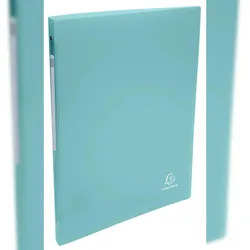 Exacompta 51270E 20x Flexibles Ringbuch A4, 4 Ringe, Recycling-PP, Skandi - Farben sortiert