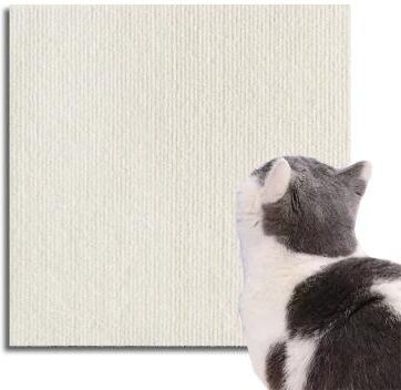 Uplift Picks Self Adhesive Cat Scratching Mat Furniture Protector white 30x30 Cm