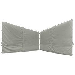 Siena Garden J04527 Seitenteile zu Pavillon Berlino 4x4 m, grau, 2er Set Bezug aus Polyester, 160g/m² in hellgrau, 2 Stück