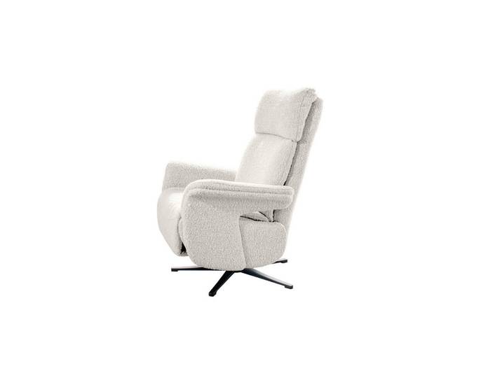 Kawola Relaxsessel Nama Hellgrau Webstoff Relaxfunktion, Metall, Füllung: Schaumstoff, 78x111x86 cm, Wohnzimmer, Sessel, Relaxsessel