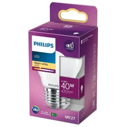 PHILIPS LED E27 4,3W (40W) Tropfen 470lm 2700K matt