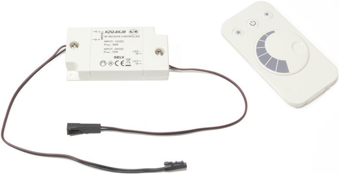 ASATEX LED-draadloze dimmer startset 12 V / 24 V 36 W / 72 W wit