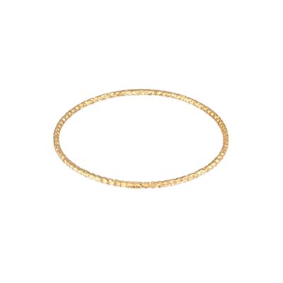 Armkette ELLI "Armband Armreif Hammerschlag 925 Silber vergoldet" Gr. 210, gold, Armbänder, Damen, 210, Silber 925 (Sterlingsilber), Armkette