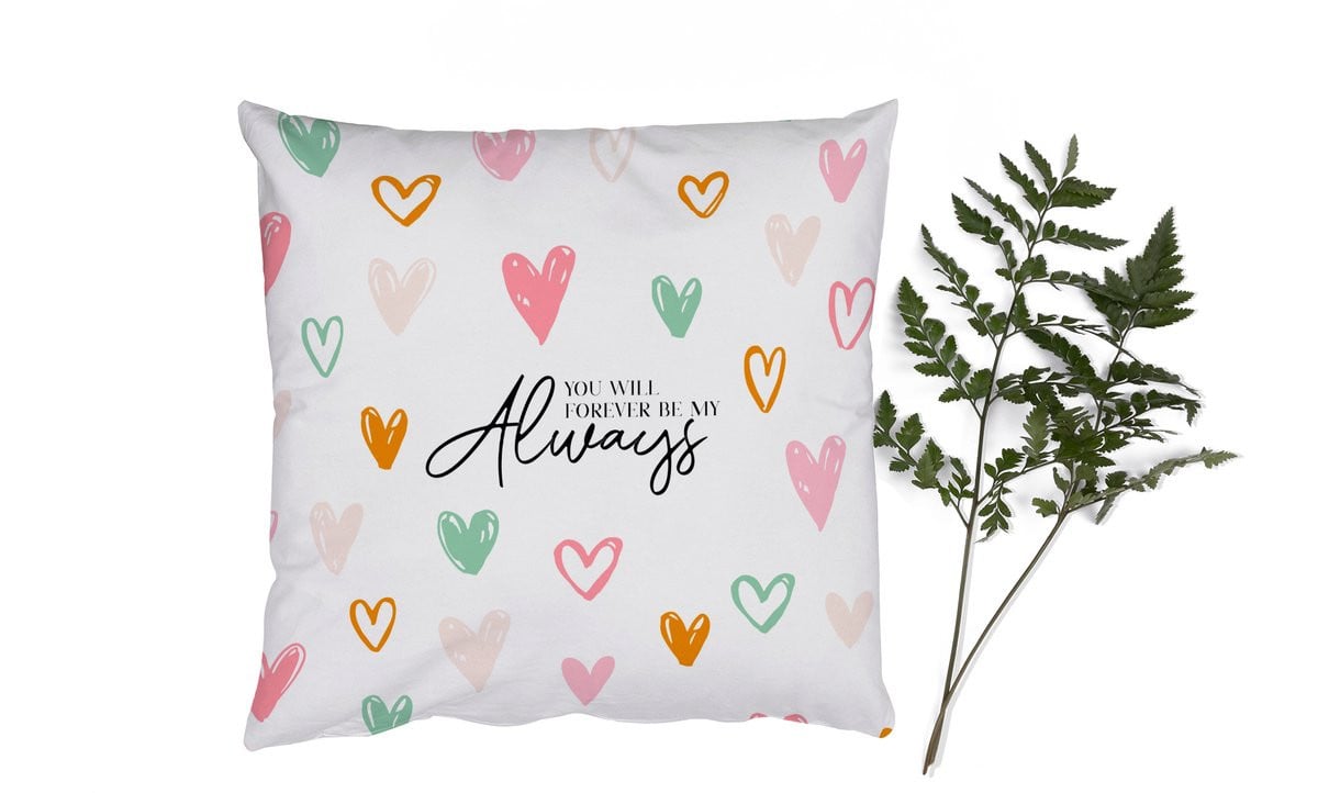 Sierkussen Vriendschap Best Friends Quotes You will forever be my always - 45 x 45 cm