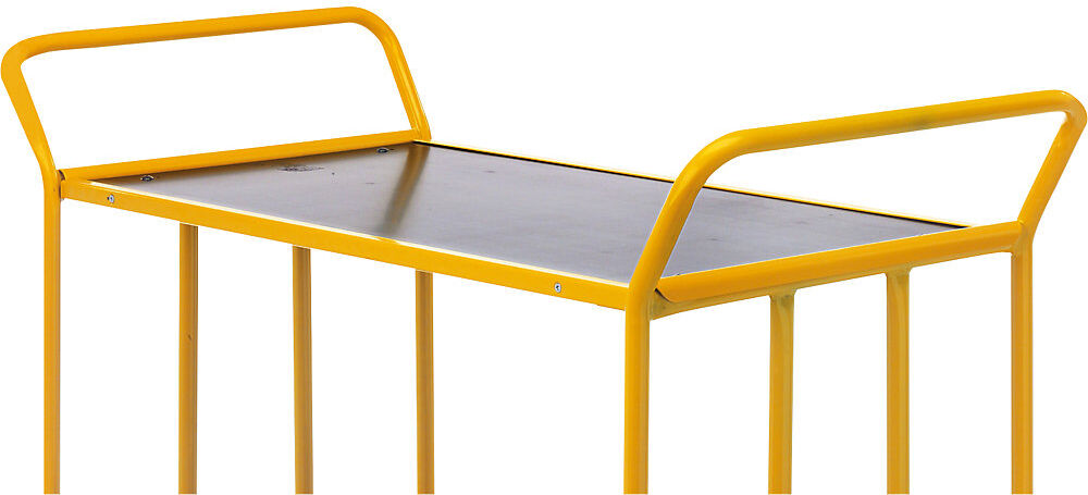 Ladefläche Serie 144, LxBxH 1270 x 610 x 20 mm, gelb, ab 2 Stk Kongamek
