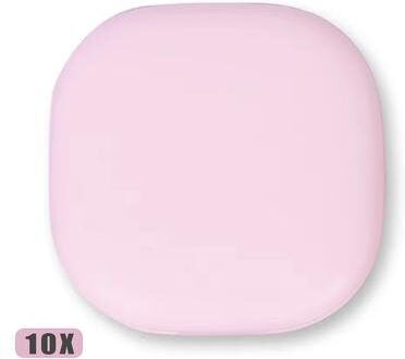 Fusion Finds LED Makeup Mirror With 5X 10X Magnification Foldable Travel Pocket Vanity Mirror pink 10x