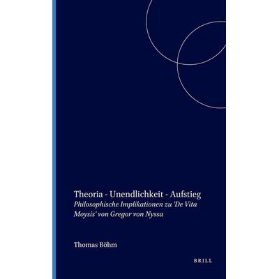 Theoria - Unendlichkeit - Aufstieg, Gebundene Ausgabe von Thomas Böhm, Brill, 978-90-04-10560-7