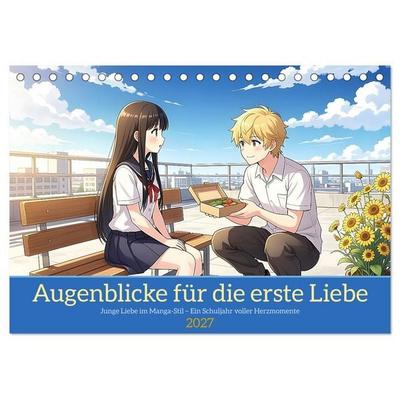 Augenblicke für die erste Liebe (Tischkalender 2027 DIN A5 quer), CALVENDO Monatskalender