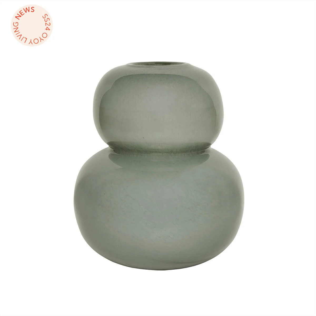OYOY Glazen vaas Jade Hoogte: 30 cm
