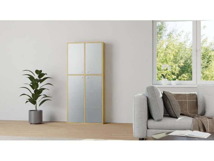 Vitrine en bois massif sur mesure Chêne Naturel huilé