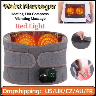 Inflatable Waist Belt With Heated Vibration Massage Decompression Posture Correction Support With Airbag Technology Inflatable Waist Belt With Heated Vibration Massage Decompression Posture Correction Support With Airbag Technology