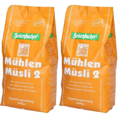 Seitenbacher Mühlen-Müsli 2 (ohne Rosinen) 2x 2x1000 g