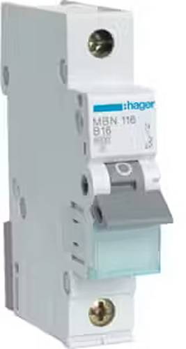 Hager MBN116 Leitungsschutzschalter 1polig 16A