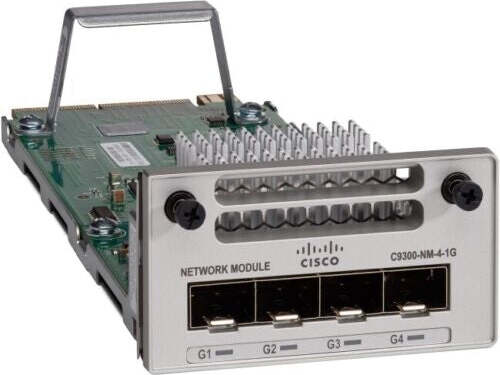 Cisco C9300-NM-4G=, Gigabit Ethernet, 1000 Mbit/s, Cisco Catalyst 9300