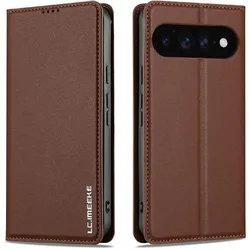 LC.Imeeke Google Pixel 11 / Pixel 11 Pro - Flip Case (Google Pixel 11, Google Pixel 11 Pro), Smartphone Hülle, Braun