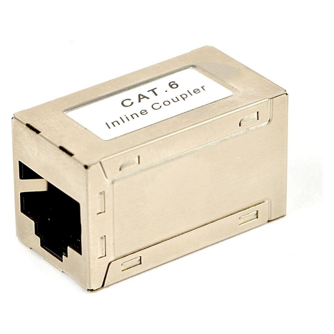 CAT6 LAN-Kupplung, weiss - NCA-LC6S-01 (Winkeladapter) (NCA-LC6S-01)