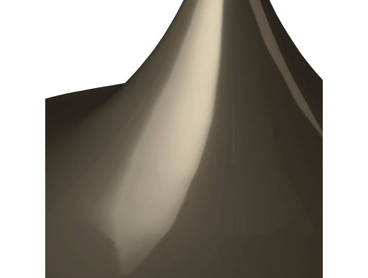 Semi Pendelleuchte Ø60 Glossy Dark Cocoa - GUBI - Wohnzimmer - Design - Metall - Einflammig