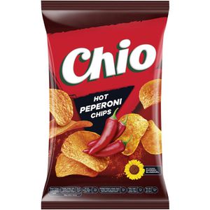 Chio Chips Hot Peperoni, Kartoffelchips, 150g