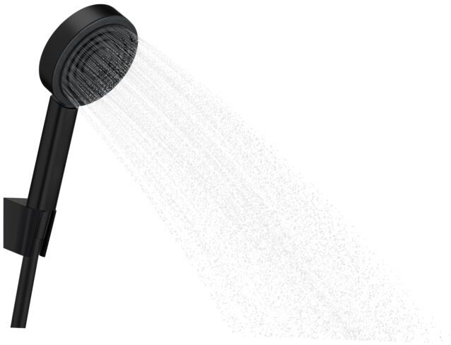 Hansgrohe Pulsify S Brausehalterset 24301670 mit Brauseschlauch 125cm, mattschwarz