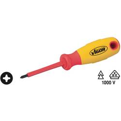 Vigor V2062 VDE Kreuzschlitz-Schraubendreher PH 0 Klingenlänge: 75 mm