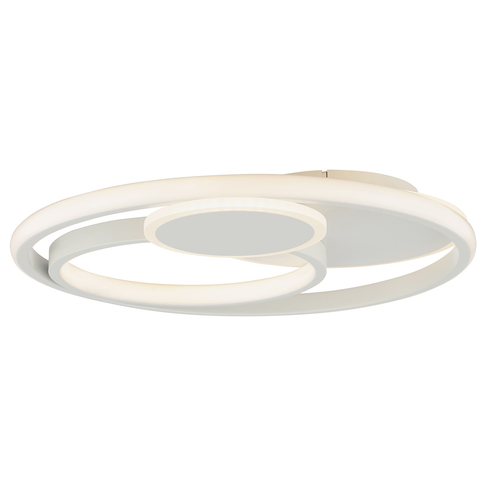 home24 LED-plafondlamp Runda type A rond wit/wit Ø 40cm