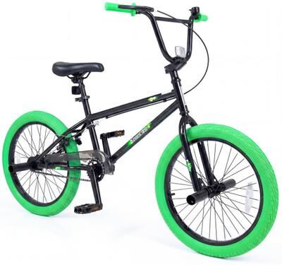 "Costway 20"" Trick Bicycle with 270 Degree Steering and Adjustable Seat for Kids and Teens-Green"