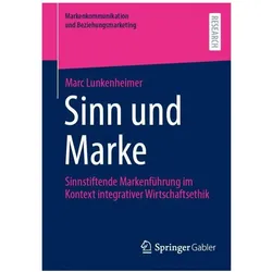 Sinn und Marke, Fachbücher von Marc Lunkenheimer