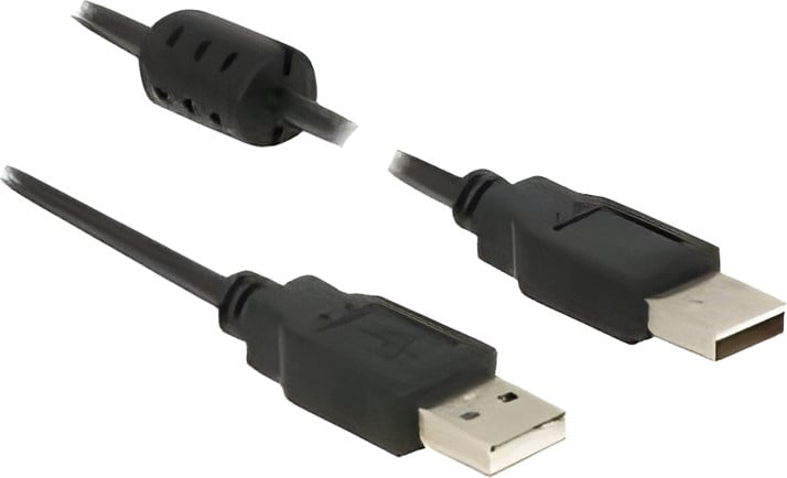 Delock USB 2.0 kabel USB naar USB, 50 cm, Zwart