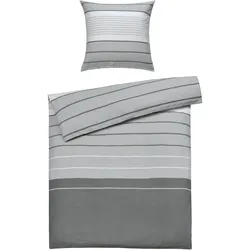 Bettwäsche PAULINA Satin (BT 135x200 cm) - grau - BT 135x200 cm