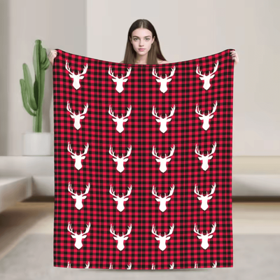Inspire Curations Royal Stewart Tartan Plaid Soft Fleece Throw Blanket 17 75x100cm 30x40in