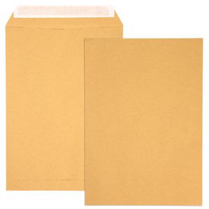 Office-Products Versandtaschen braun, C4, ohne Fenster, haftklebend, aus Papier, 250 Stück