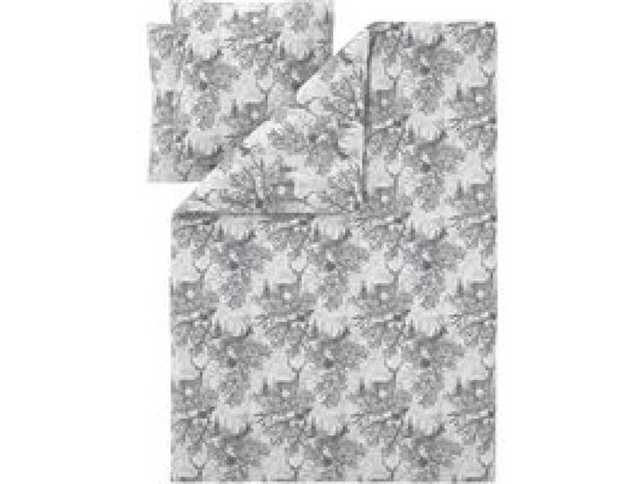LIVARNO® Parure de lit en flanelle, 240 x 220 cm (Blancs/gris)
