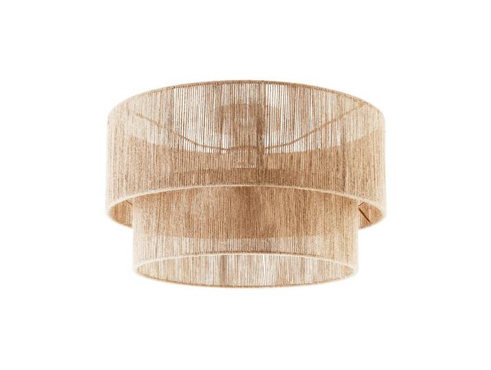 tectake Deckenleuchte Lignea Lux Aus Jute, 45 x 25 cm, braun, Braun, Metall, E27, 45x27.5x45 cm, Lampen & Leuchten, Innenbeleuchtung, Deckenleuchten, Deckenleuchten