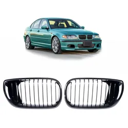 Kühlergrill Schwarz glänzend passend für BMW 3er E46 Sedan/Touring 2001-2005