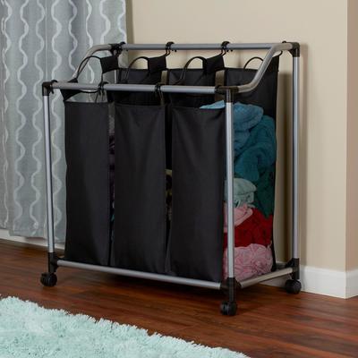Household Essentials 3-bag Laundry Clothes Hamper Sorter
