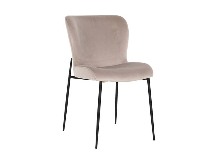 Hochwertiger Design Stuhl „Darby“ im 2er-Set Beige / Schwarz Richmond Interiors