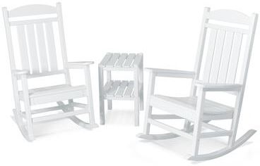 POLYWOOD Presidential 3-piece Rocking Chair Set