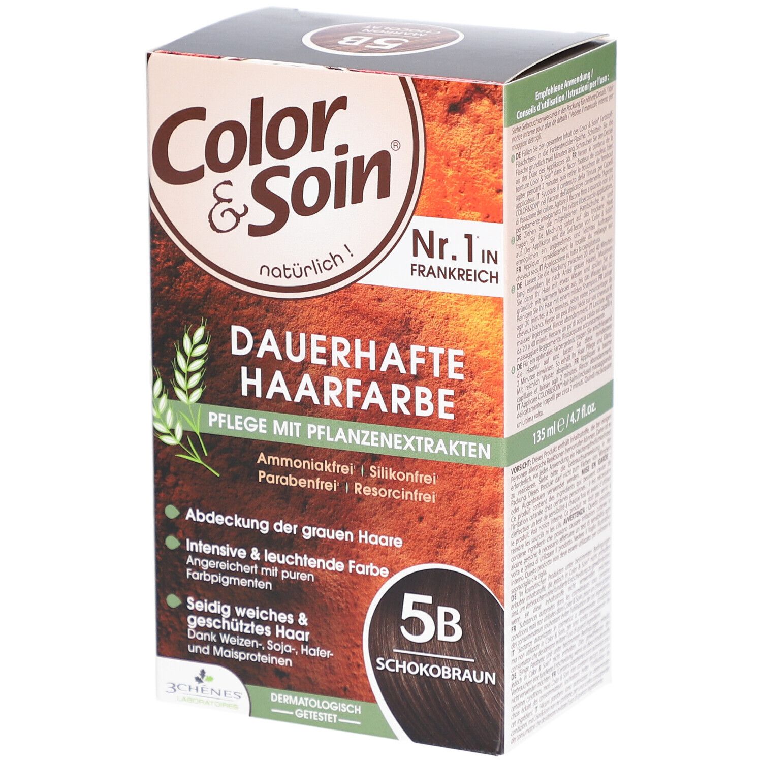 Color & Soin Coloration 5B marron choco (n) 135 ml Set