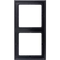 Jung 2fach Rahmen Abdeckung Schwarz LS982SW 1 St.