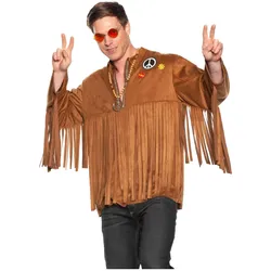 Underwraps Hippiehemd mit langen Fransen (XXL)