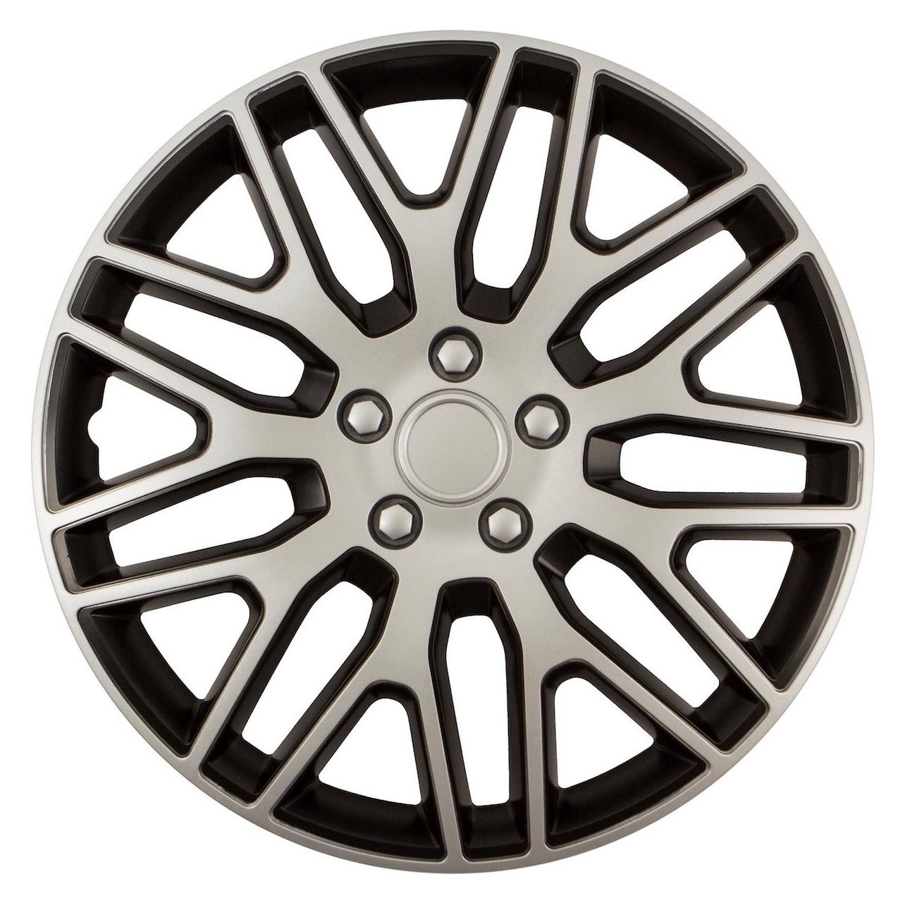 Versaco Wieldoppen Dakar Zilver/Zwart (4 Stk., 16") (58071602)
