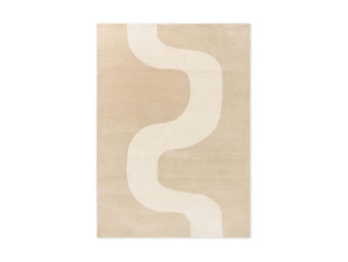 Marimekko Seirene Wollteppich Warm Beige, 250x350 cm