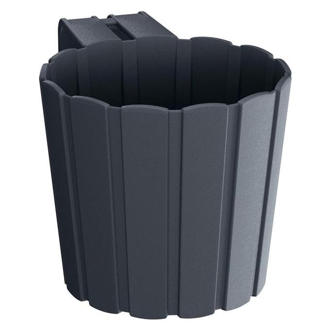 Prosperplast Flowerpot Boardee, Ø 14.4 x 21.2 cm, anthracite (14.40 x 13 cm) (60481133)