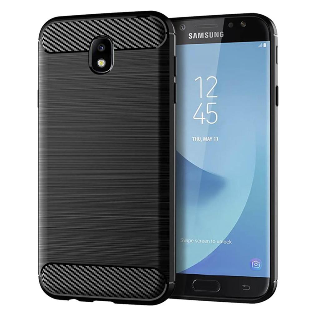 Techsuit - Carbon Silicone - Samsung Galaxy J7 2017 - Black (Samsung Galaxy J7 2017 (US Version)) (56337868)
