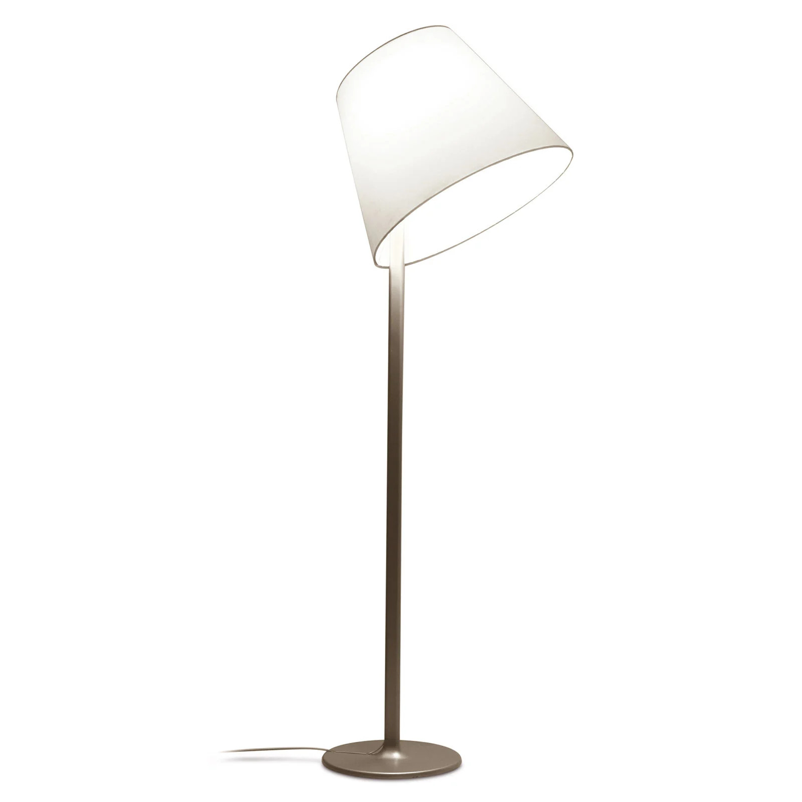 Artemide Melampo Mega F Staande Lamp Brons met Stoffen Lampenkap
