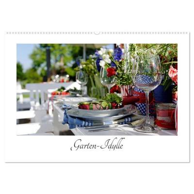 Garten-Idylle 2026 (Wandkalender 2026 DIN A2 quer), CALVENDO Monatskalender