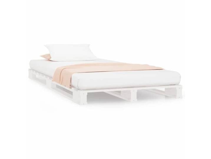Lit de palette blanc 90x200 cm bois de pin massif Cdiscount2025  FAFA2268
